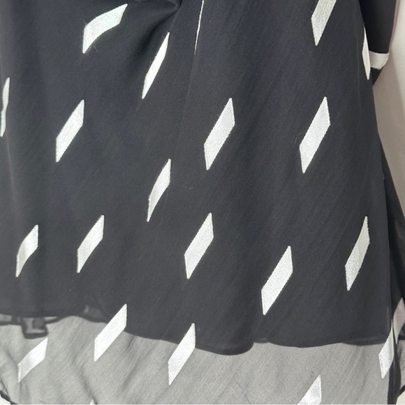 Alice + Olivia Women’s XS‎ Silk Drape Neck Ribbon Tape Blast $225 NWT - Picture 9 of 13